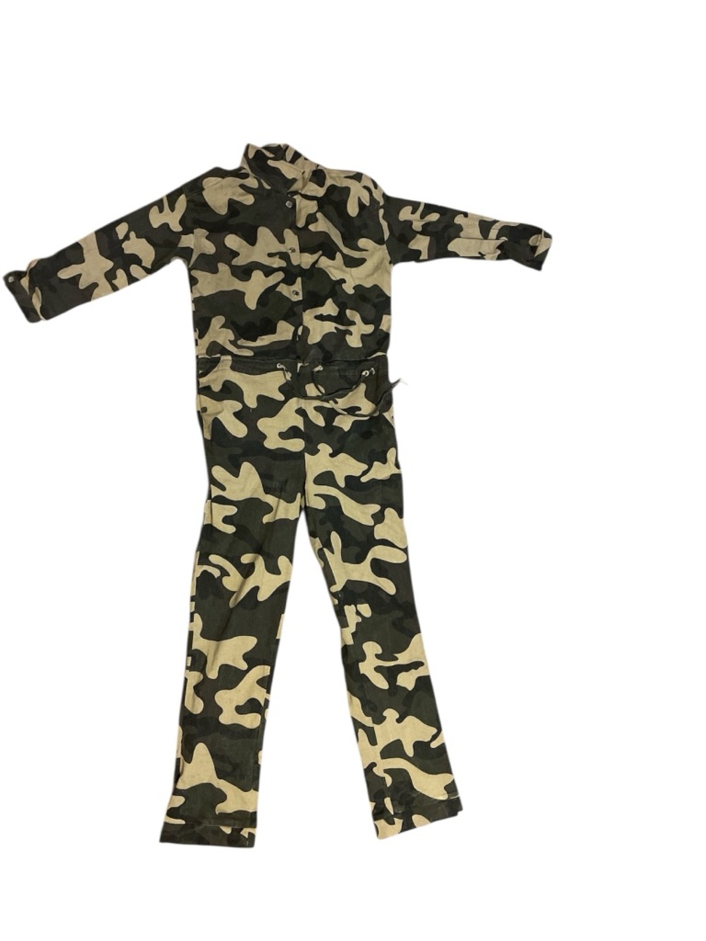 Hot & Delicious Army Camouflage Boiler Jumpsuit Size Small